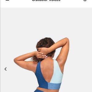 PINK OUTDOOR VOICES CROP TOP